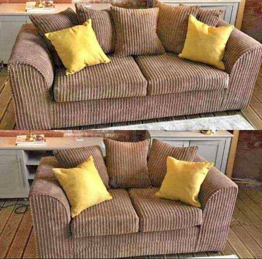 Buy & Sell Nottingham City Centre Nottingham - Photos for Jumbo Cord 3+2 Sofa Pair & Free Footstool