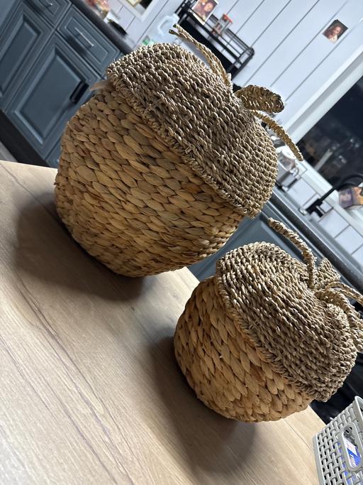 Buy & Sell Duckmanton Chesterfield - Photos for Set of 2 woven apple storage