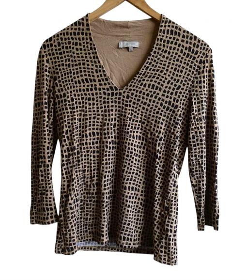 Buy & Sell Chalk Farm North West London - Photos for Hobbs beige and black pattern top size M