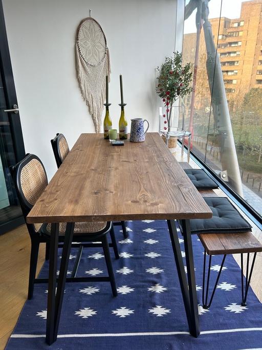Buy & Sell Blackfriars Central London - Photos for Dining Table , Ratan Chairs and a Bench