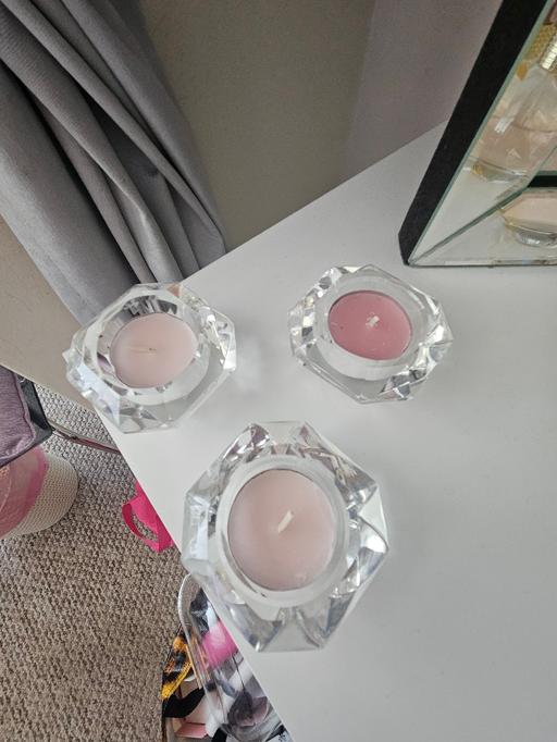 Buy & Sell Newton Doncaster - Photos for 3 gorgeous glass candle holders + candles