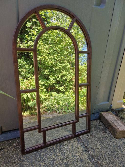 Buy & Sell Upper Gornal Dudley - Photos for Arch shaped mirror brown frame
