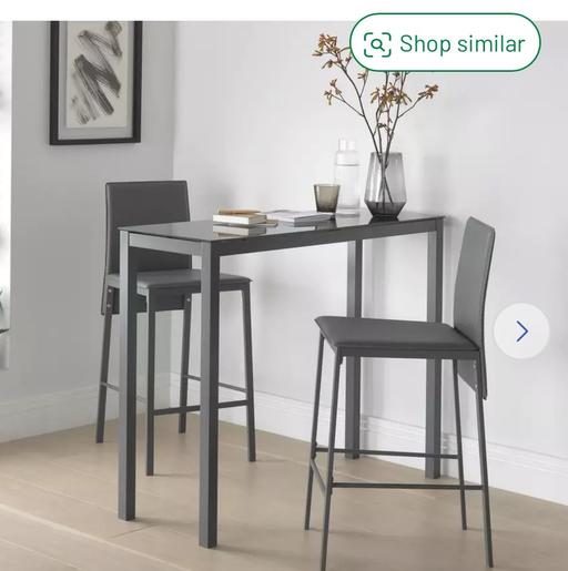 Buy & Sell Beoley Redditch - Photos for Grey Bar Table & Stools