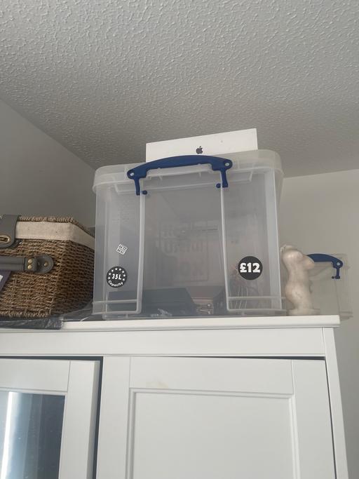 Buy & Sell Canning Town East London - Photos for Large storage box clear
