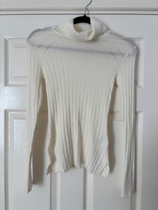 Buy & Sell Charter Avenue Industrial Estate Coventry - Photos for River Island Cream Rib Roll Neck Jumper