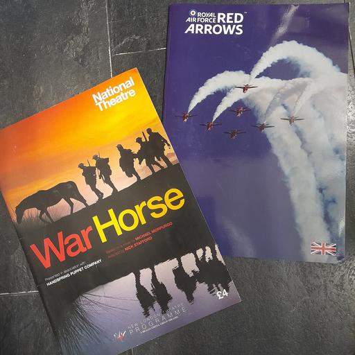 Buy & Sell Preston South Ribble - Photos for WAR HORSE & RED ARROWS SOUVENIR PROGRAMMES