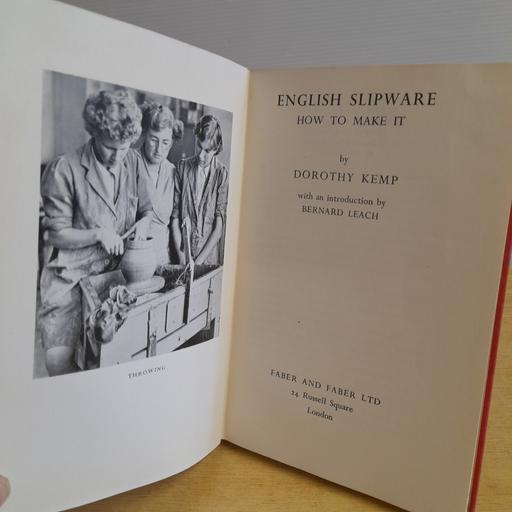 Buy & Sell Preston South Ribble - Photos for BOOK: ENGLISH SLIPWARE POTTERY MAKING