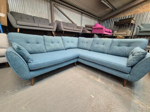Buy & Sell Cheslyn Hay South Staffordshire - Photos for DFS Teal French Connection Corner Sofa