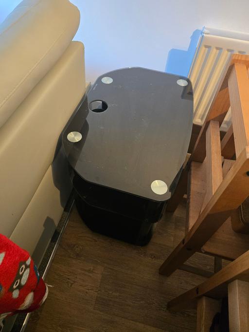 Buy & Sell Netherton Dudley - Photos for black glass tv stand with shelves