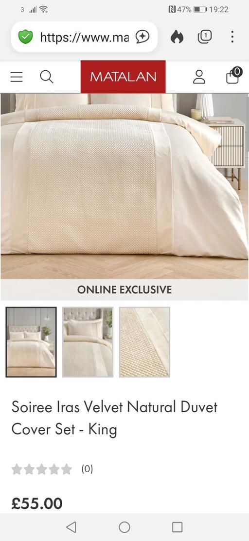 Buy & Sell Heath Town Wolverhampton - Photos for New soiree king size iras quilt cover RRP £55