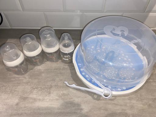 Buy & Sell Luton Town Centre Luton - Photos for Set 4 NUK baby bottles+1 BELLABABY steraliser