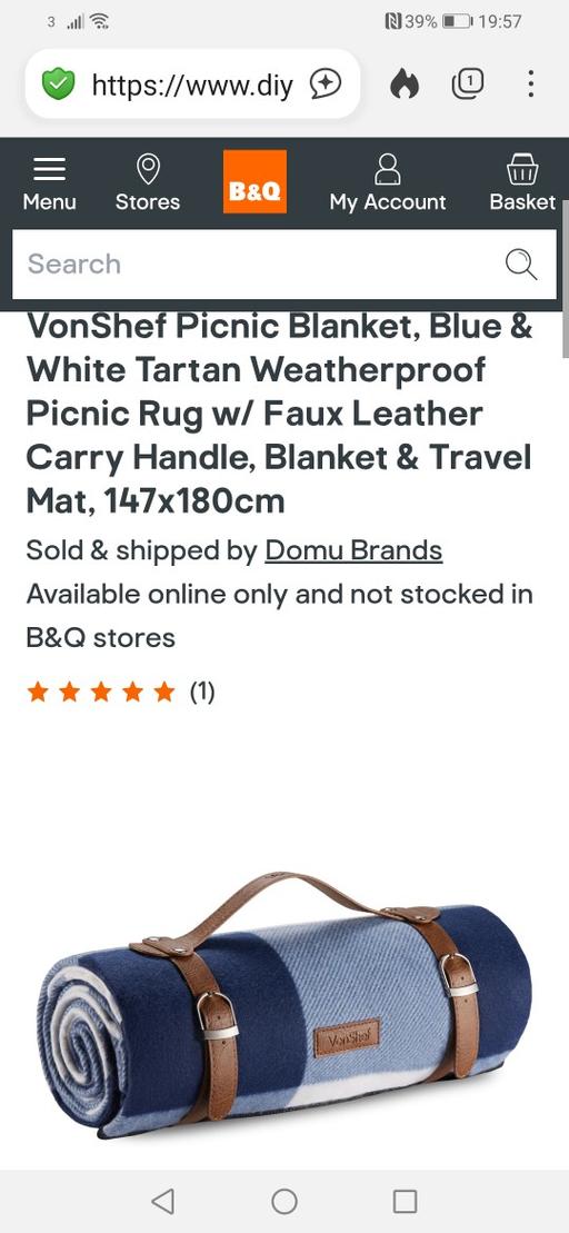 Buy & Sell Heath Town Wolverhampton - Photos for New tartan weatherproof picnic blanket