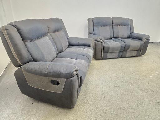 Buy & Sell Great Bridge Sandwell - Photos for AMX 2tone grey 2x2 suede recliners