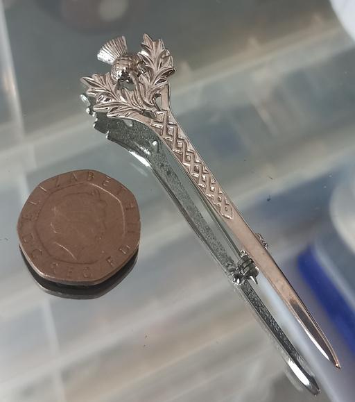 Buy & Sell Thatto Heath Saint Helens - Photos for Silver plated scottish thistle kilt brooch