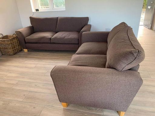 Buy & Sell Swansea City Centre Swansea - Wales - Photos for Tweed Highback 3+2x Settee & Free Footstool