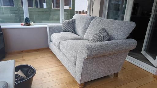 Buy & Sell Bolehall Tamworth - Photos for Tweed Highback 3+2x Settee & Free Footstool