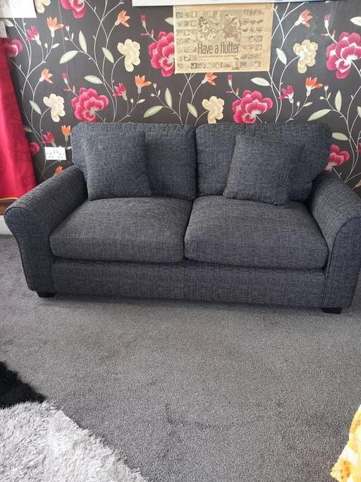 Buy & Sell Knutsford Cheshire East - Photos for Tweed Highback 3+2x Settee & Free Footstool