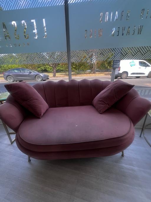 Buy & Sell Thornton Heath Croydon - Photos for Velvet Shell-Back Sofas