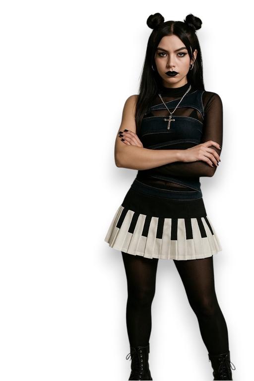 Buy & Sell Rotherhithe South East London - Photos for New Piano Key Pleated Mini Skirt Sizes 6-12
