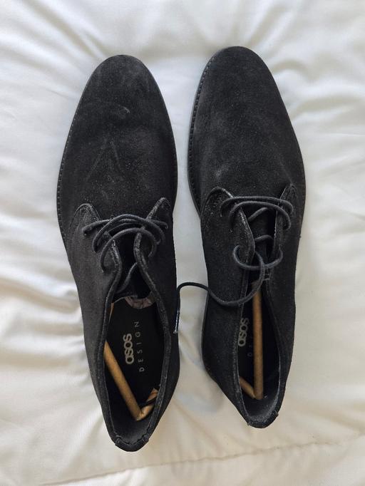 Buy & Sell Edmonton North London - Photos for ASOS DESIGN Black Suede Derby Shoes Men’s UK