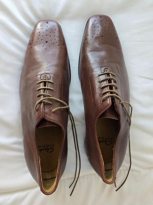 Buy & Sell Edmonton North London - Photos for Clarks Flex Men’s Brown Leather Shoes (Like N