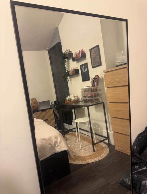 Buy & Sell Newport Newport - Wales - Photos for Leaning standing large black frame mirror
