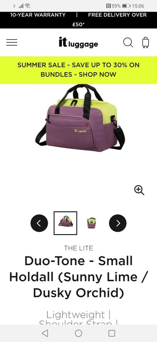 Buy & Sell Heath Town Wolverhampton - Photos for New 20L duo tone It luggage bag RRP £38