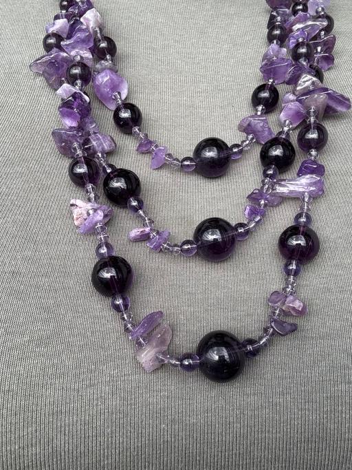 Buy & Sell Holland Park West London - Photos for Amethyst Necklace Purple Semiprecious Stones