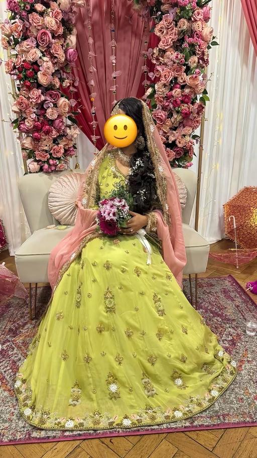 Buy & Sell Saint Julians Newport - Wales - Photos for Green and pink bridal mendhi outfit lengha