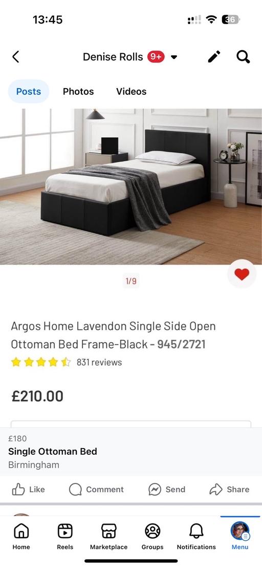 Buy & Sell Perry Barr Birmingham - Photos for Single Ottoman Bed - BNIB