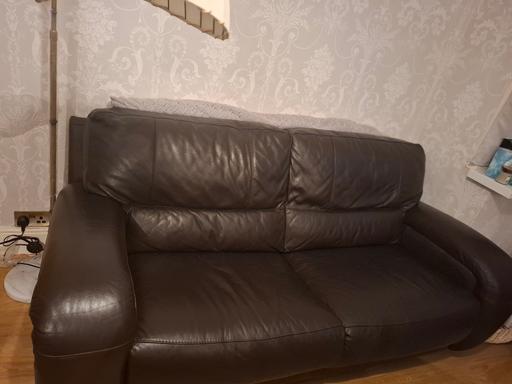 Buy & Sell Balsall Heath Birmingham - Photos for 3 seater leather sofa.