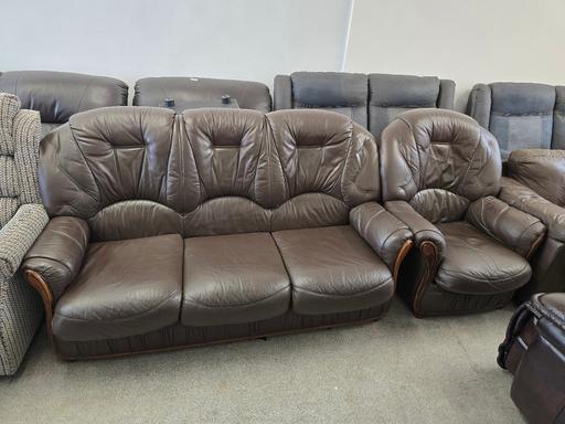 Buy & Sell Brockmoor Dudley - Photos for Italian brown leather 3x1