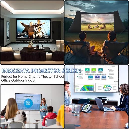 Buy & Sell Kimberworth Rotherham - Photos for INMOZATA Foldable Projector Screen 100 Inch