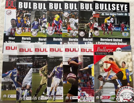 Buy & Sell Muxton Telford and Wrekin - Photos for 14 Hereford United football programmes bundle