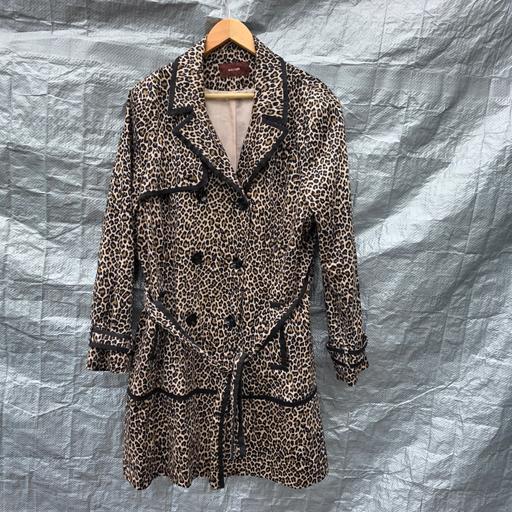 Buy & Sell Stourbridge Dudley - Photos for Savoir Leopard Print Trench Coat • Size UK 24