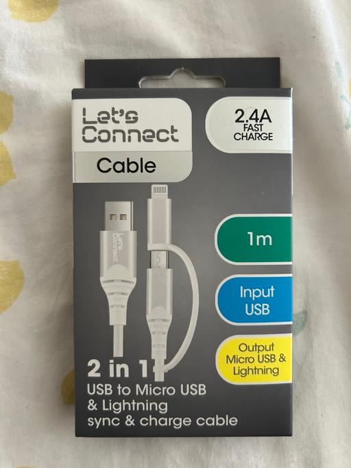Buy & Sell Edmonton North London - Photos for 2 in 1 USB to MicroUSB Charging Cable