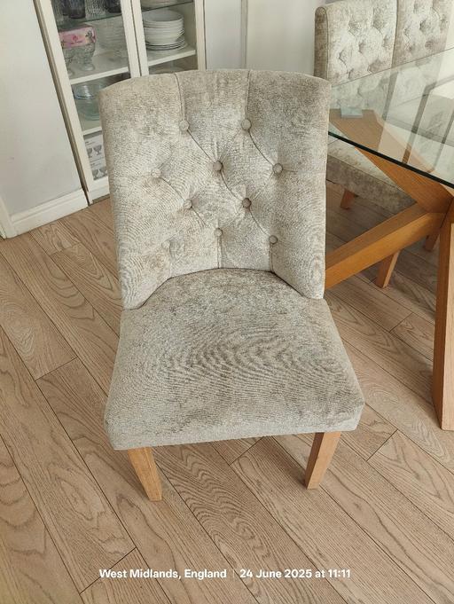Buy & Sell Tyseley Birmingham - Photos for large glass dining table with six chairs