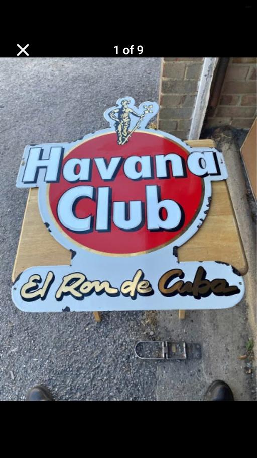 Buy & Sell Shirley South East London - Photos for ENAMEL HAVANA CLUB SIGN.