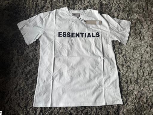 Buy & Sell - Photos for Fear Of Gods Essentials T-Shirt White Size L