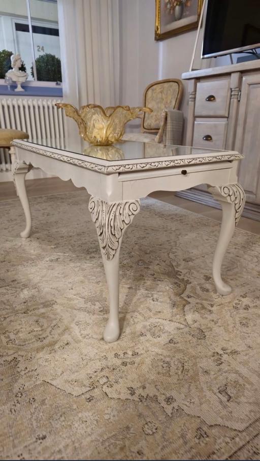 Buy & Sell Queen`s Park North West London - Photos for Antique French Baroque Coffee Table Dove Grey