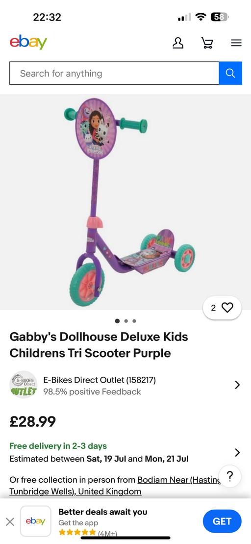 Buy & Sell Golds Hill Sandwell - Photos for Gabby's Dollhouse My First Tri Scooter