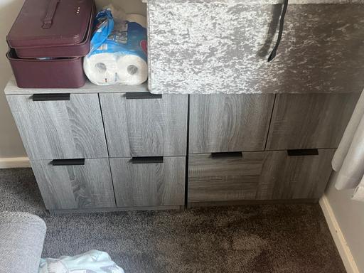 Buy & Sell Shard End Birmingham - Photos for 2 grey wooden sideboards