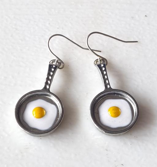 Buy & Sell Liverpool Knowsley - Photos for Egg and Frying Pan Silver Plated Earrings