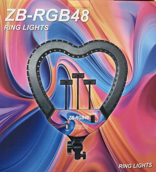 Buy & Sell Highams Park East London - Photos for New ZB-RGB48 Heart-Shaped RGB LED Ring Light