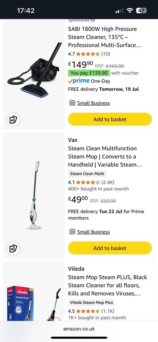 Buy & Sell Wednesfield Wolverhampton - Photos for New vax steam glide plus