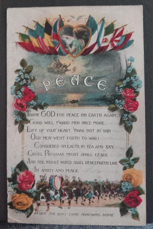 Buy & Sell Thatto Heath Saint Helens - Photos for Post ww1 peace postcard