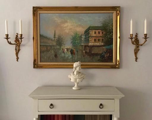 Buy & Sell Queen`s Park North West London - Photos for Original Signed Parisian Oil Painting on Wood