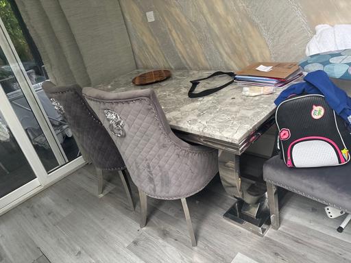 Buy & Sell The Hale North West London - Photos for Dining table 1.8m with 8 chairs