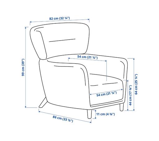 Buy & Sell Lambeth South West London - Photos for Ikea Oskarshamn Wing Chair