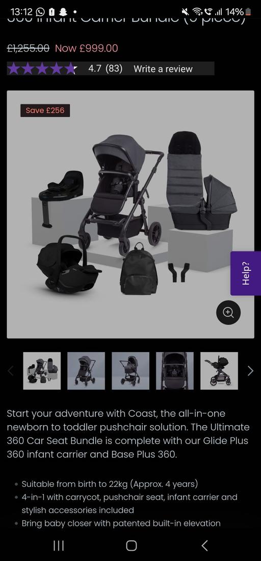 Buy & Sell Poplar East London - Photos for silvercross bundle in a darker grey